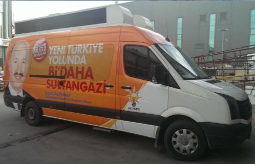 akp seçim minibüsü