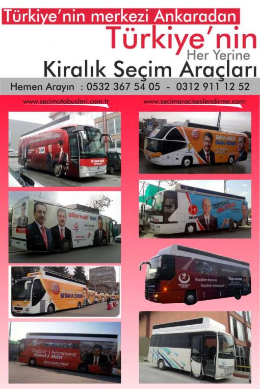 kiralık seçim minibüsleri